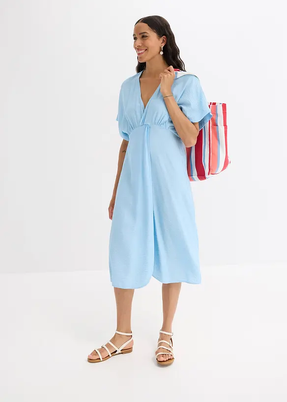 Abito tunica in crinkle, bonprix