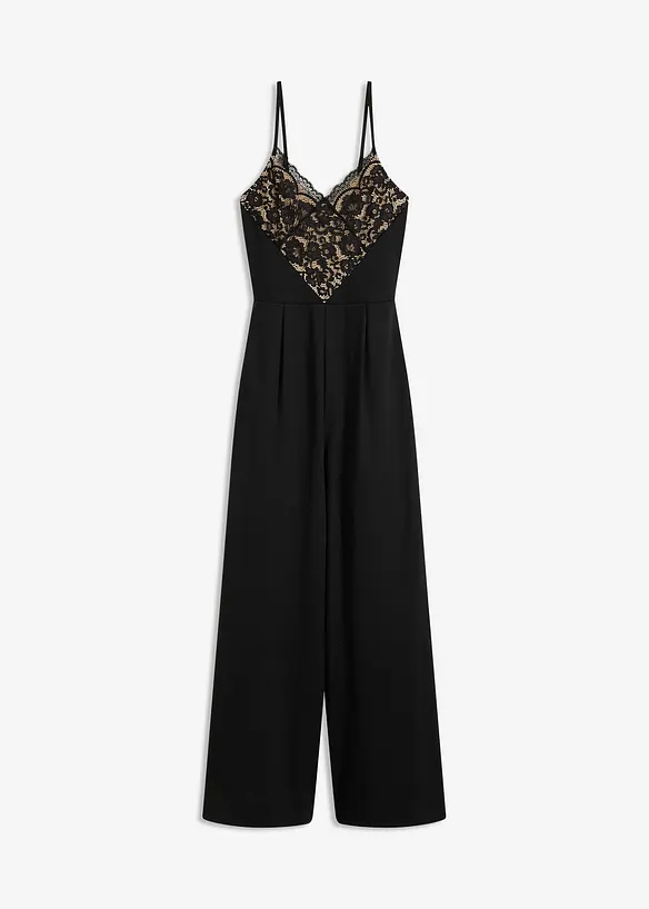 Tuta elegante in jersey con pizzo, bonprix