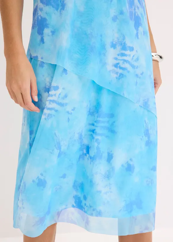 Abito midi con mesh, bonprix