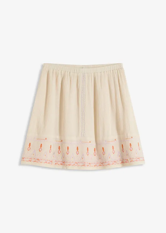 Minigonna con ricami, bonprix