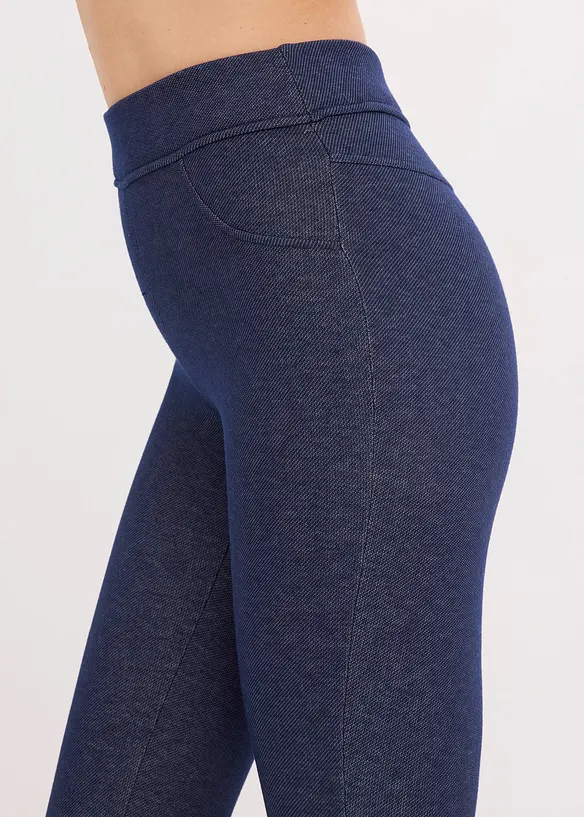 Pantacollant termici effetto jeans, bonprix