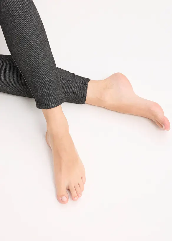Leggings termici effetto jeans, bonprix