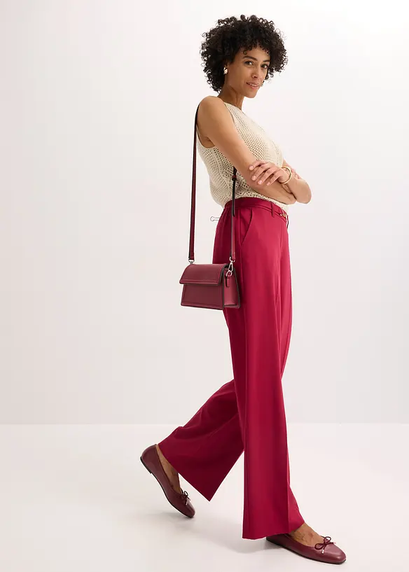 Pantaloni larghi con cintura decorativa, bonprix