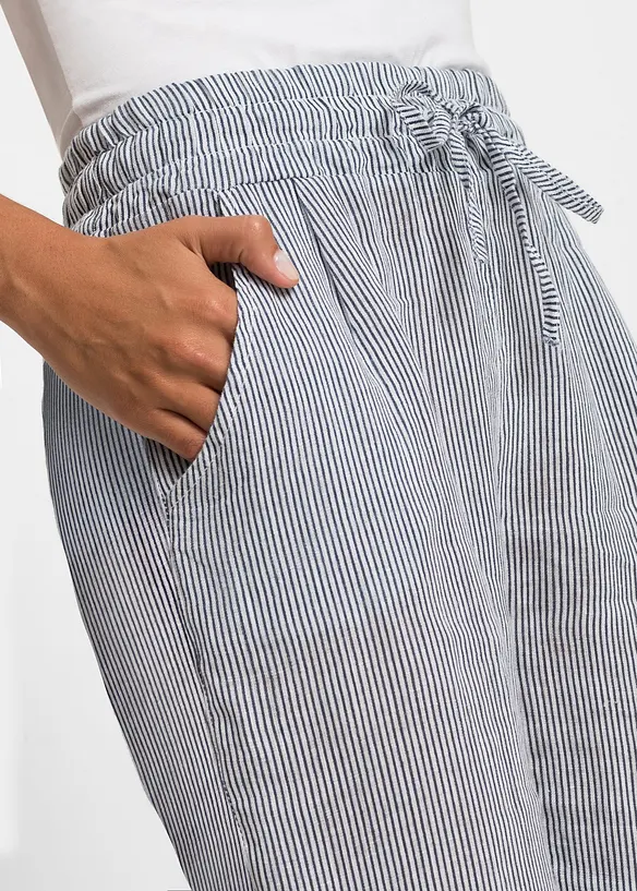 Pantaloni in misto lino, bonprix