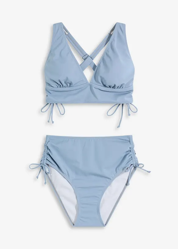 Bikini a bustier con spalline incrociate (set 2 pezzi), bonprix