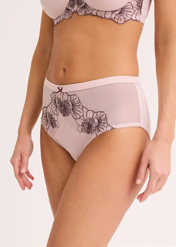 Slip alto con ricami delicati, bonprix