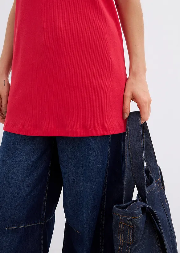 Top lungo in puro cotone, bonprix