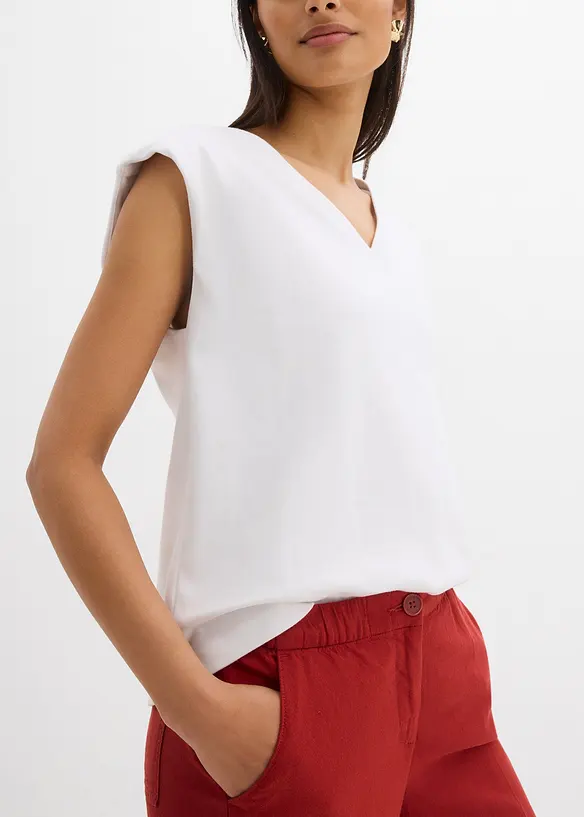 Pantaloni culotte in misto viscosa con elastico in vita, bonprix