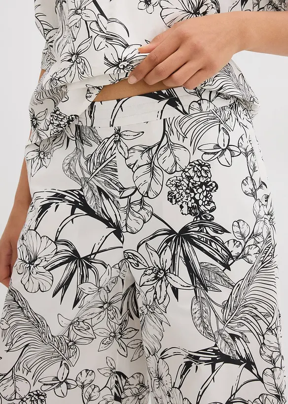 Pantaloni larghi in puro cotone, bonprix