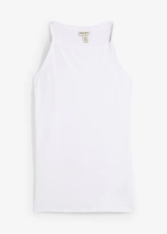 Top lungo in misto cotone elasticizzato, bonprix