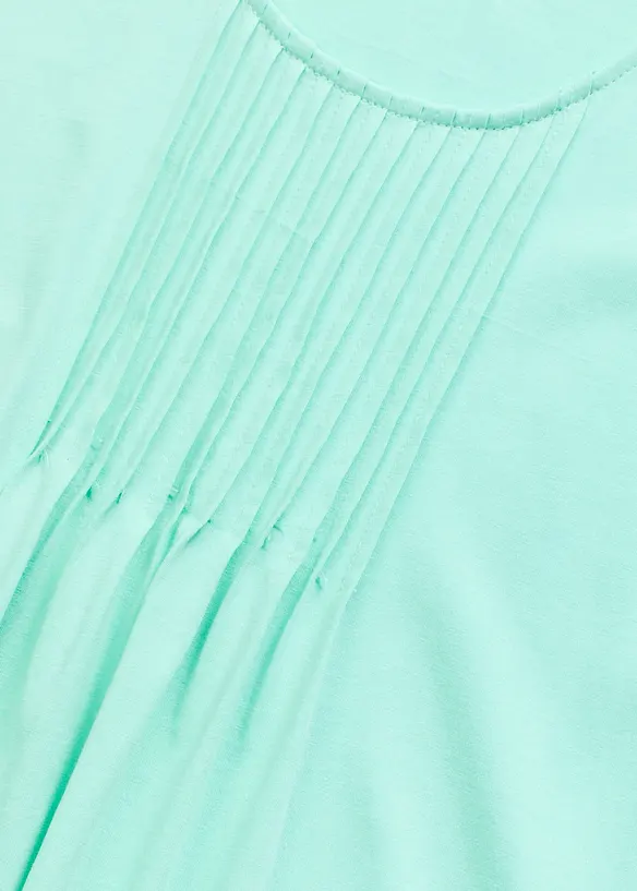 Camicia da notte con pieghe e balza, bonprix