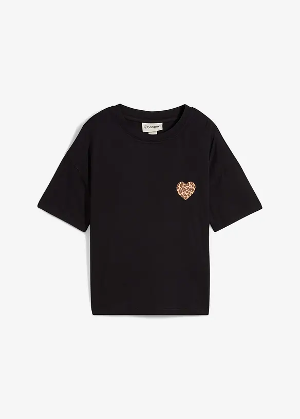 Maglietta cropped con spalle scese, bonprix