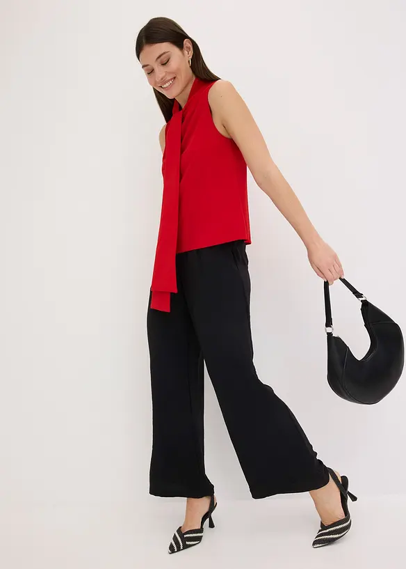 Top con fiocco al collo, bonprix