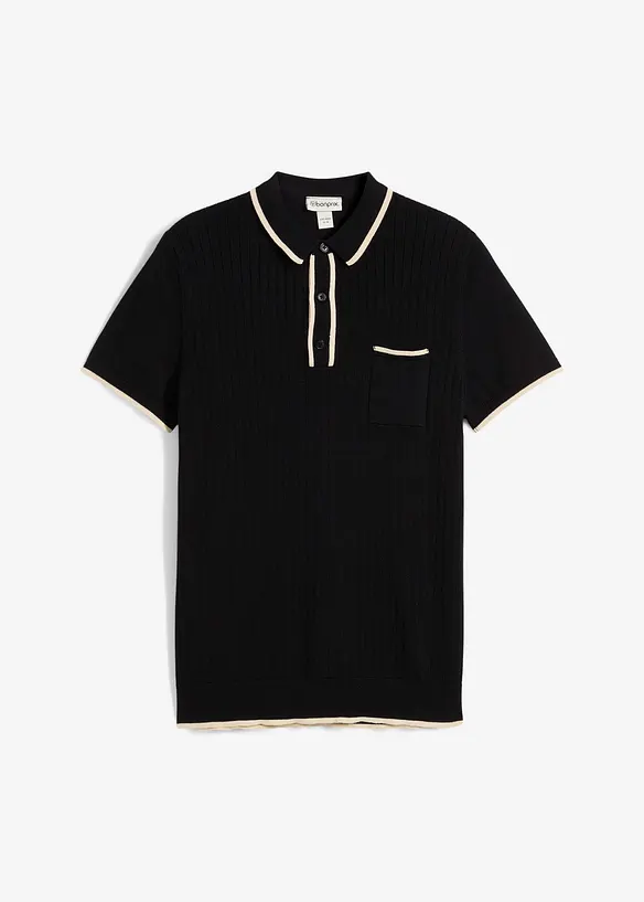 Polo con dettagli a contrasto, bonprix