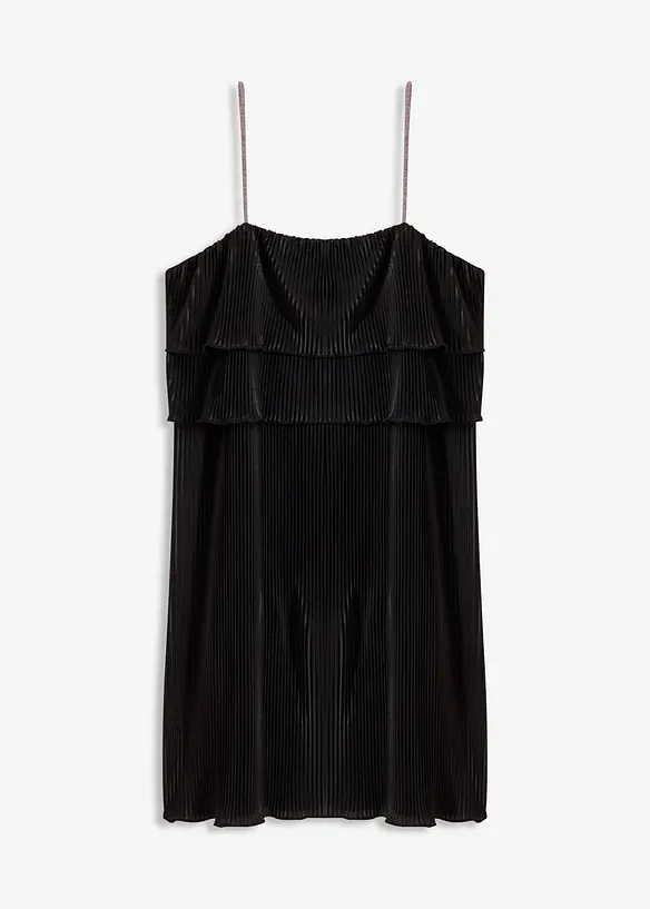 Abito di jersey plissettato, bonprix