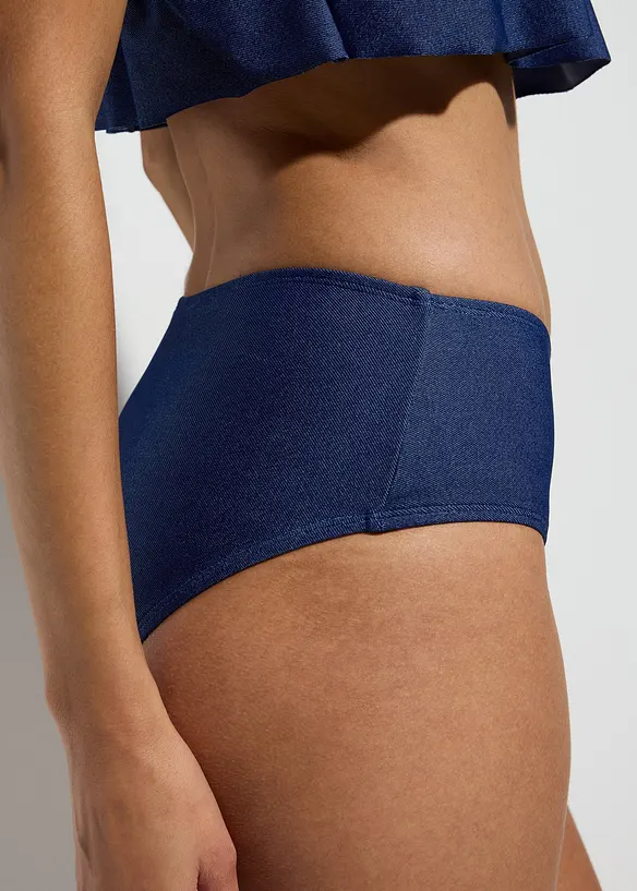Slip effetto denim per bikini, bonprix
