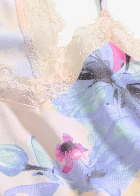 Camicia da notte corta in misto viscosa morbido, bonprix