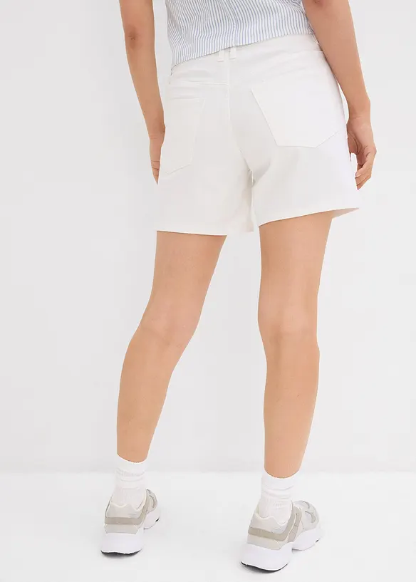 Bermuda in jeans, vita media, bonprix