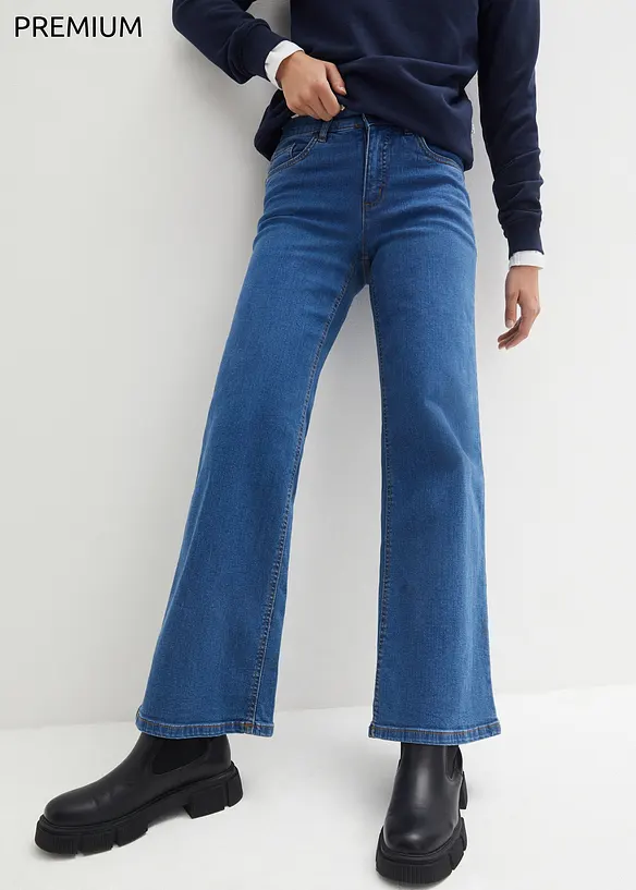 Jeans elasticizzati basic Essential, wide leg, John Baner JEANSWEAR