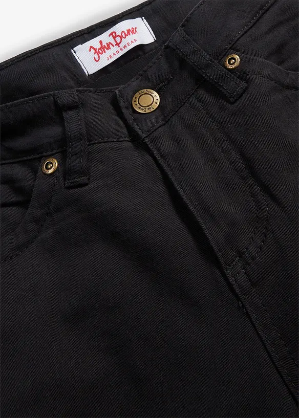Jeans elasticizzati straight, vita media, bonprix