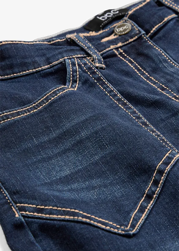 Jeans straight elasticizzati, vita alta, bonprix