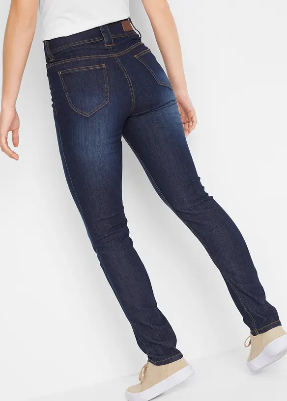 Jeans elasticizzati confortevoli slim fit, vita alta, bonprix