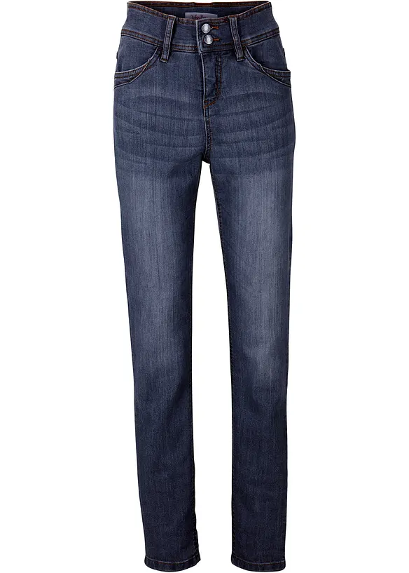 Jeans elasticizzati confortevoli slim fit, vita alta, bonprix