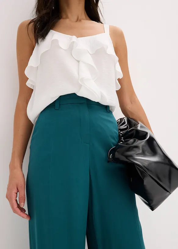 Pantaloni larghi in viscosa fluente, bonprix