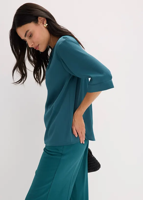 Blusa in satin lucido, bonprix