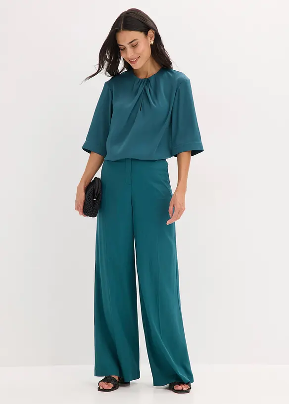 Blusa in satin lucido, bonprix