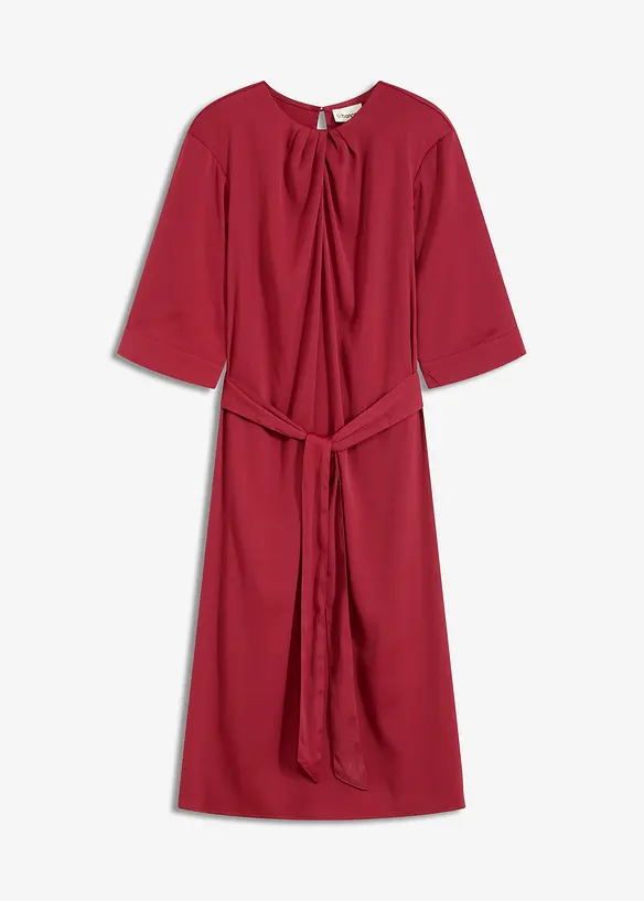 Abito midi in satin lucido, bonprix