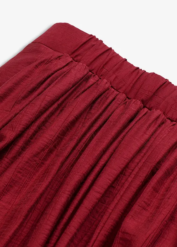 Gonna lunga in crinkle strutturato, bonprix