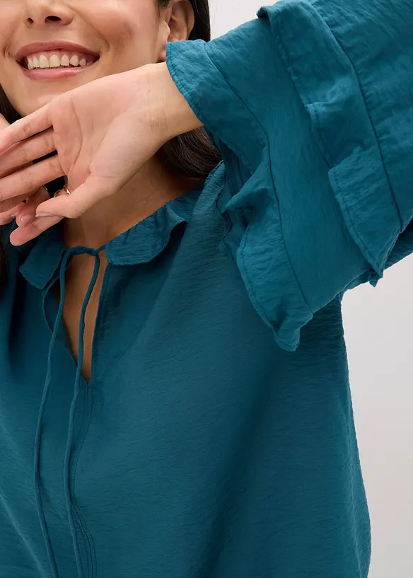 Blusa in stile bohemien in misto viscosa fine, bonprix