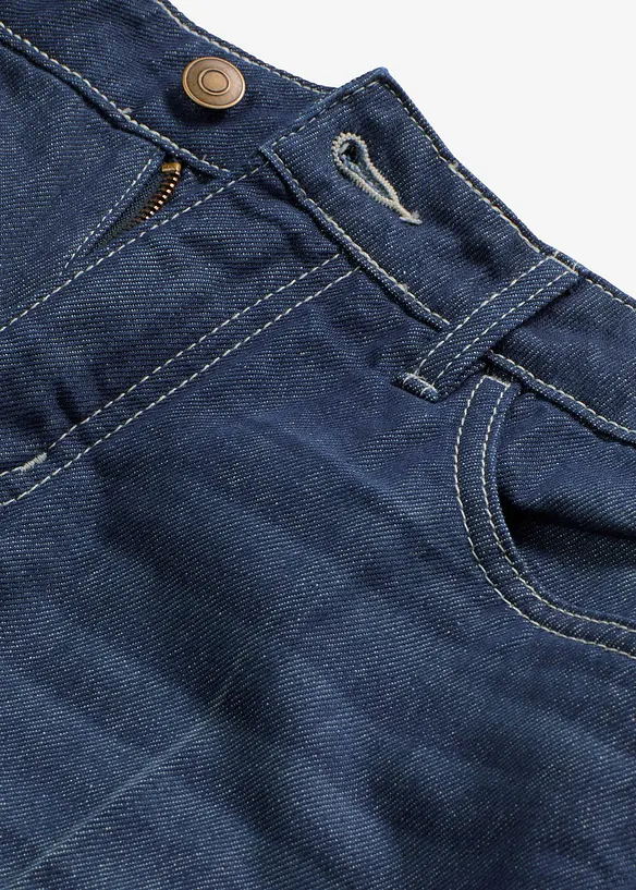 Bermuda in jeans low stretch, vita media, bonprix