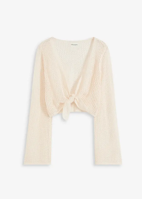 Cardigan copricostume traforato, bonprix