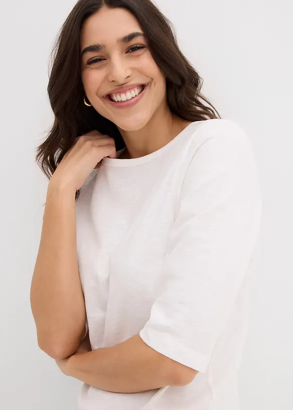 T-shirt in puro cotone biologico (pacco da 2), bonprix