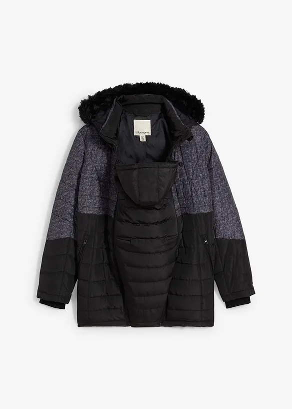 Giubbotto invernale prémaman 3 in 1 con inserto babywearing, bonprix