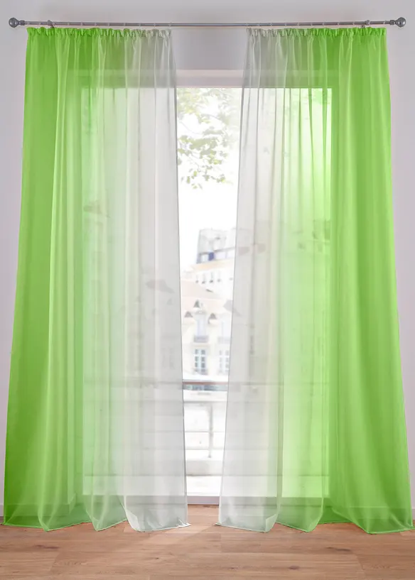 Tenda con poliestere riciclato e colori sfumati (pacco da 2), bonprix
