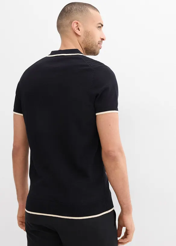 Polo con dettagli a contrasto, bonprix