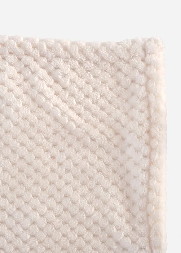 Plaid in morbido pile con struttura a nido d'ape, bonprix