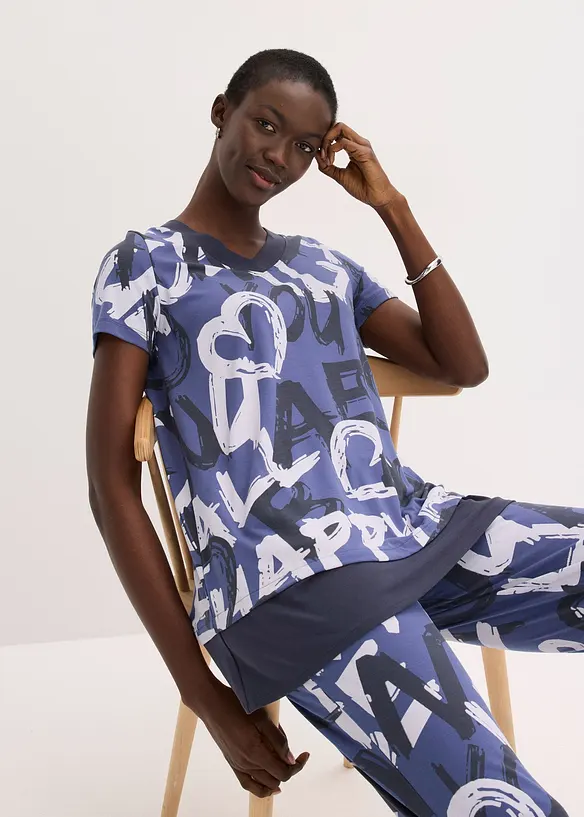 Maglia lunga a maniche corte, bonprix
