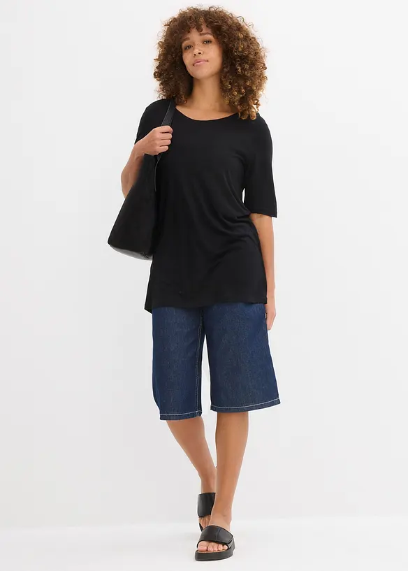 Maglia lunga in viscosa morbida, bonprix