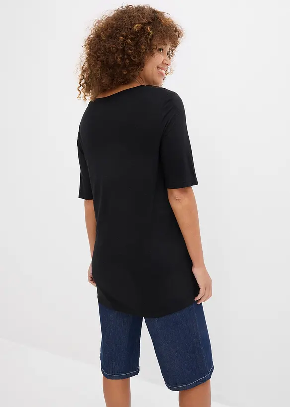 Maglia lunga in viscosa morbida, bonprix