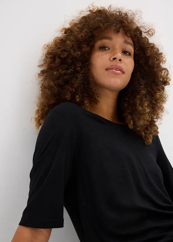 Maglia lunga in viscosa morbida, bonprix