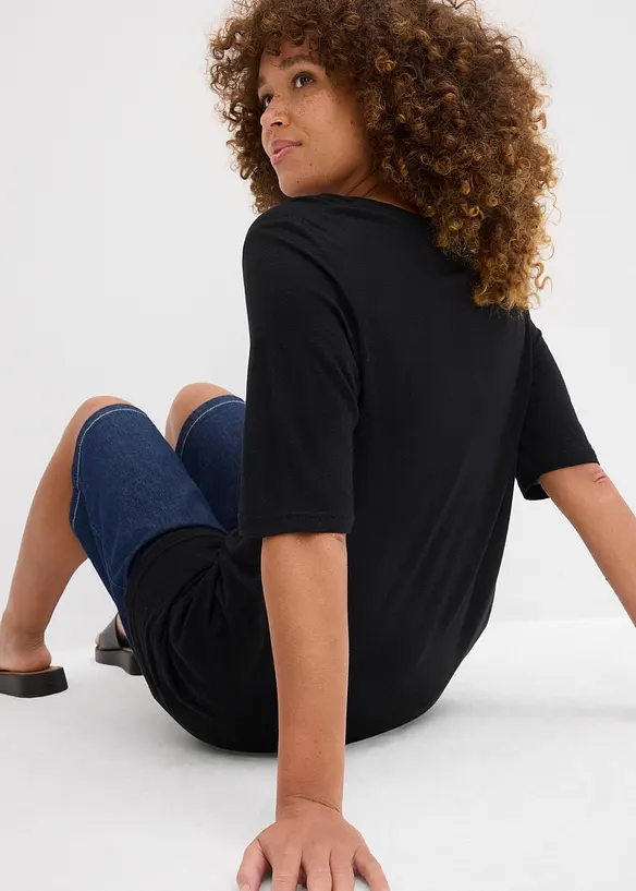 Maglia lunga in viscosa morbida, bonprix