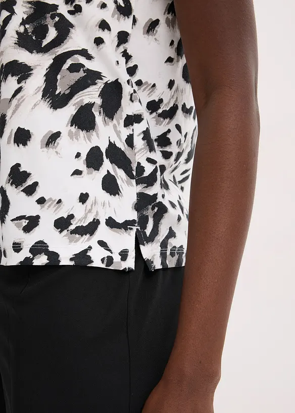 Top con fiocco morbido, bonprix