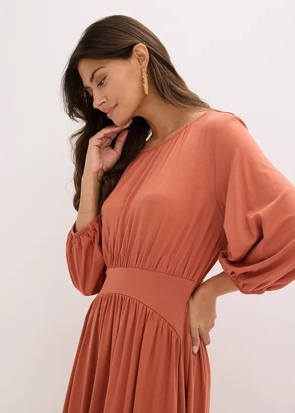 Abito di jersey con arricciature, bonprix