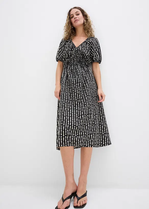 Abito midi in morbida viscosa, bonprix