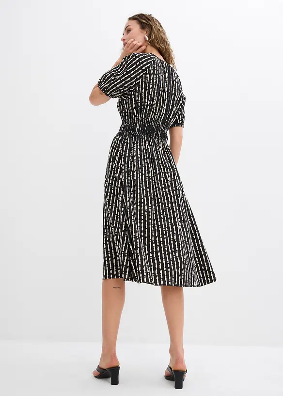 Abito midi in morbida viscosa, bonprix