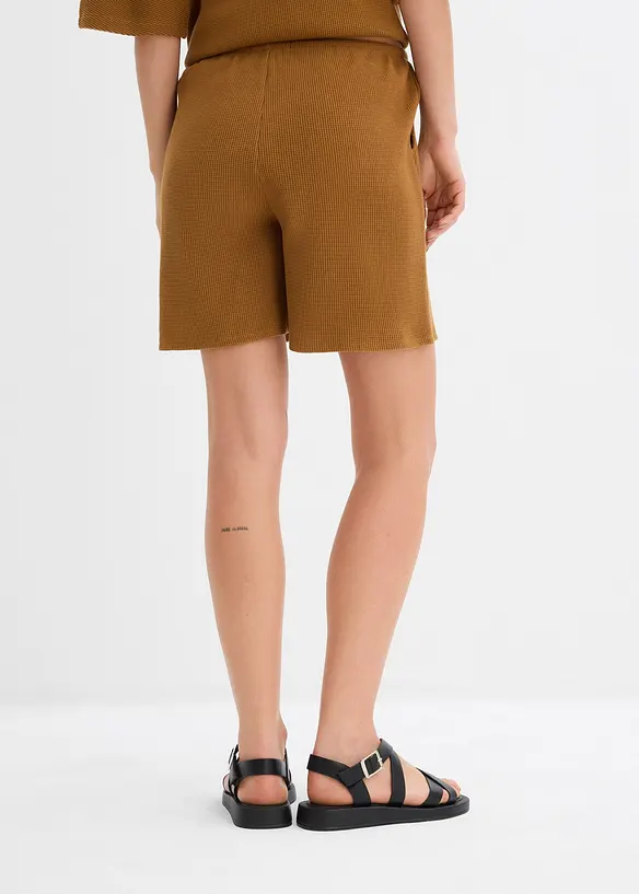 Shorts in puro cotone a trama operata, bonprix